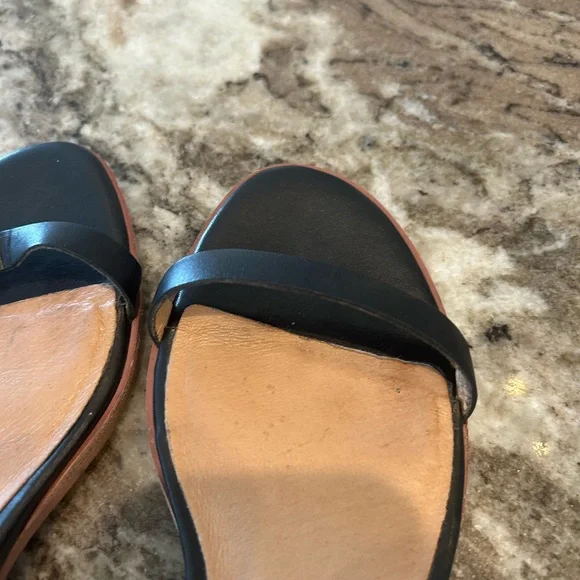 Madewell Black Minimalist Sandals, size 7.5, some wear but GUC - Picture 6 of 9